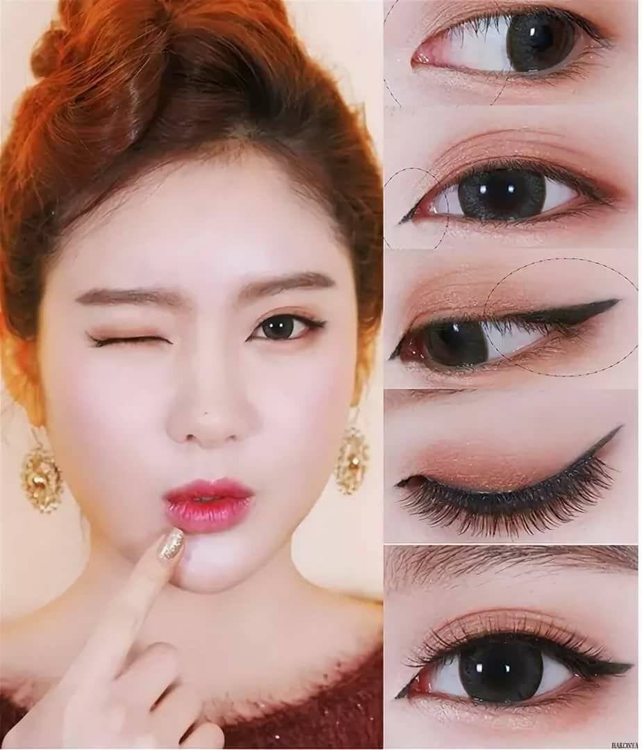 Корейский макияж глаз: фото и видео-урок