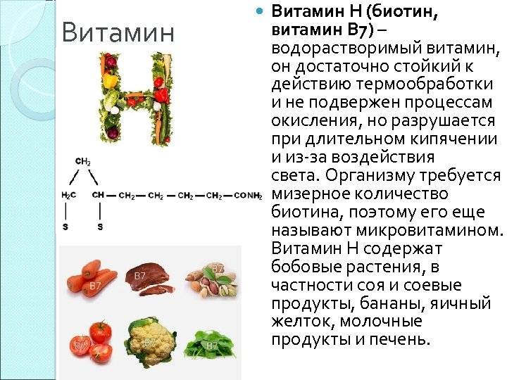 Витамин н, в7, биотин: в каких продуктах содержится, инструкция по применению | food and health